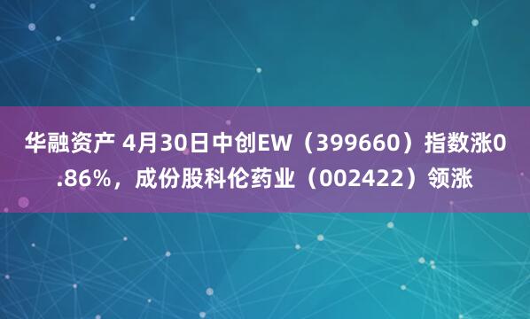 华融资产 4月30日中创EW（399660）指数涨0.86%，成份股科伦药业（002422）领涨