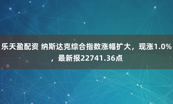 乐天盈配资 纳斯达克综合指数涨幅扩大，现涨1.0%，最新报22741.36点