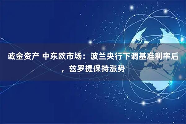 诚金资产 中东欧市场：波兰央行下调基准利率后，兹罗提保持涨势